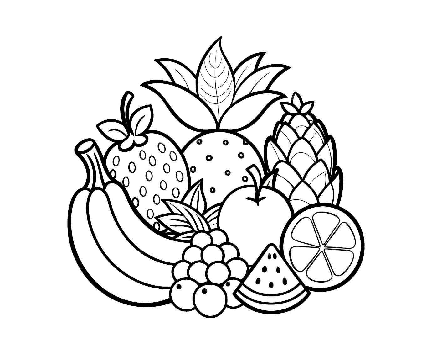 Früchte Ausmalbilder 444