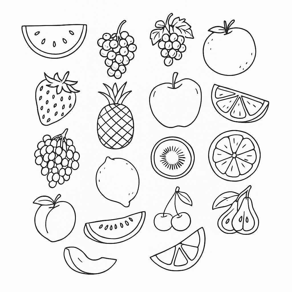 Früchte Ausmalbilder 642