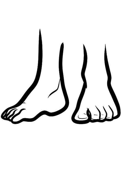 Fuß Ausmalbilder 805