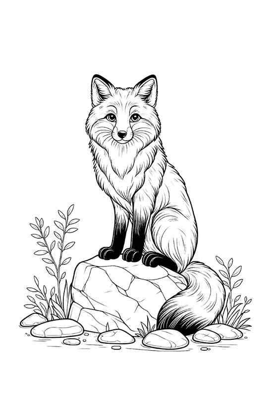 Fuchs Ausmalbilder 000