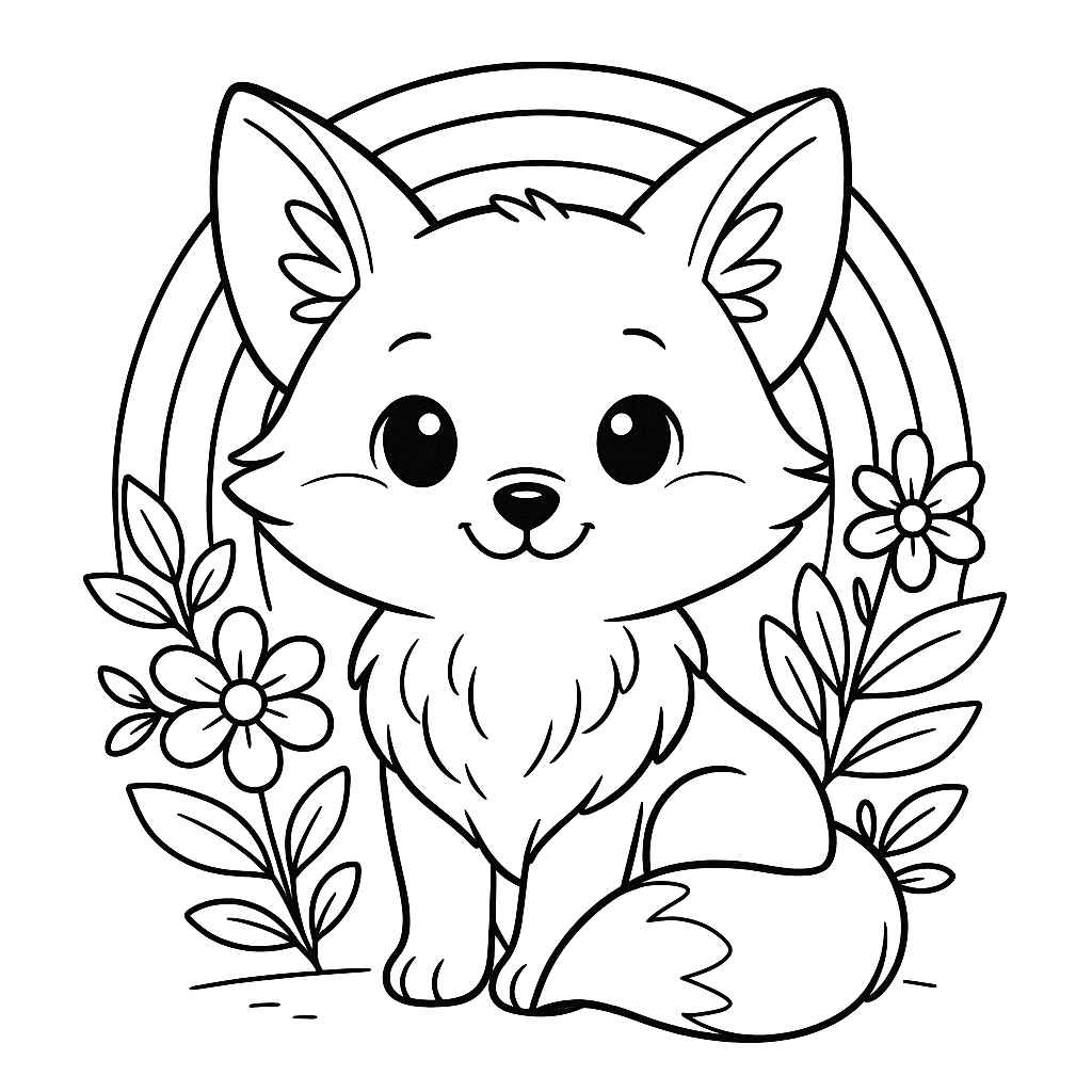 Fuchs Ausmalbilder 235