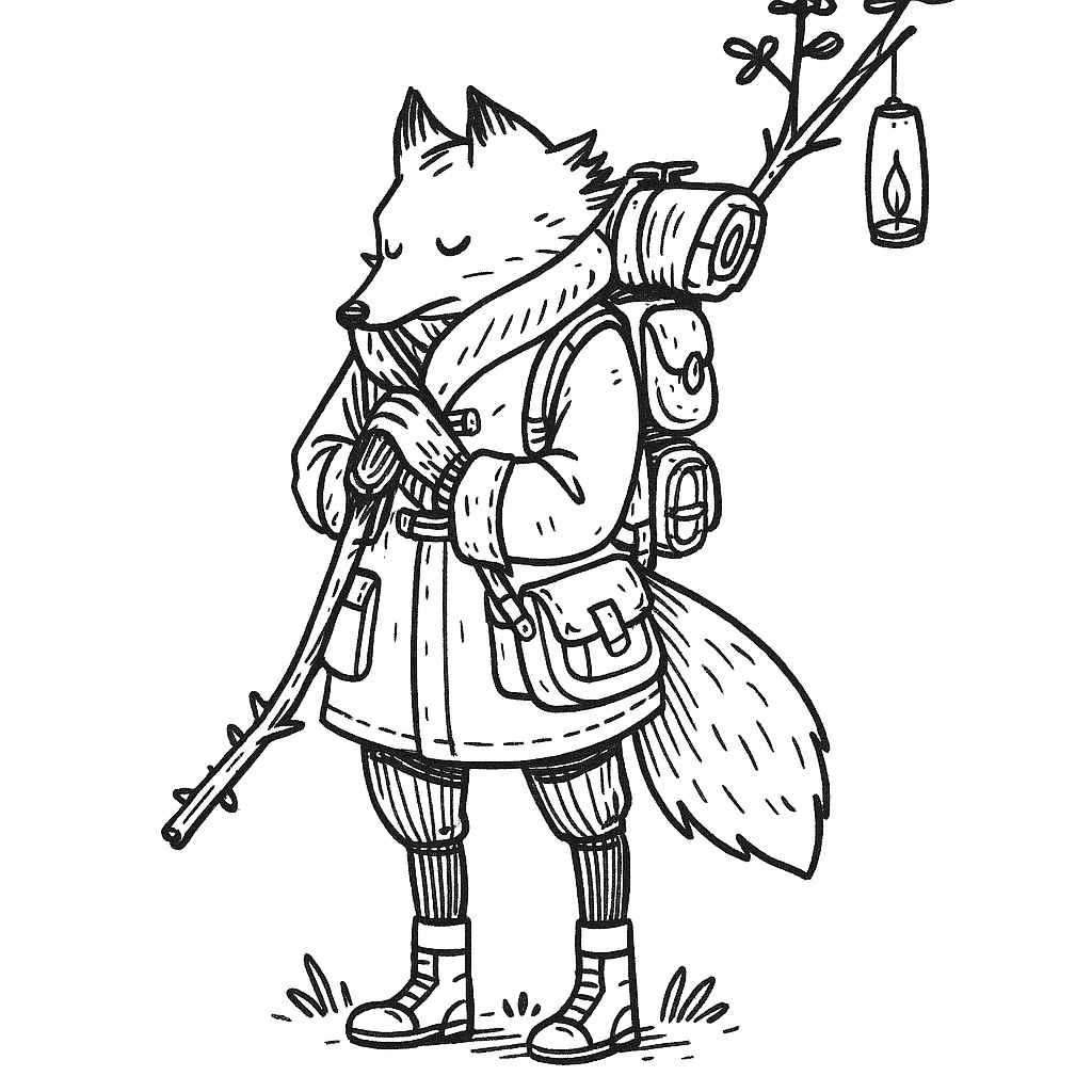 Fuchs Ausmalbilder 489