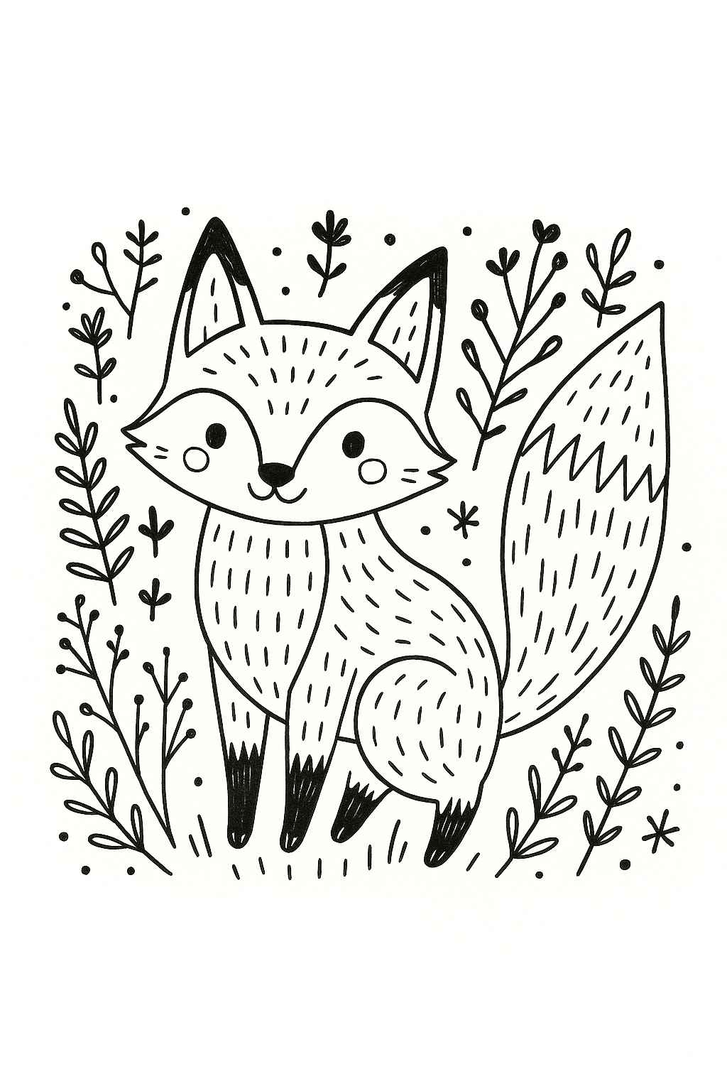 Fuchs Ausmalbilder 658