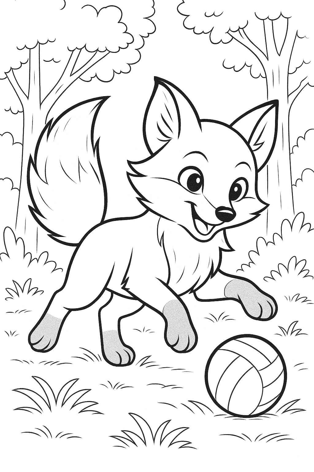 Fuchs Ausmalbilder 885