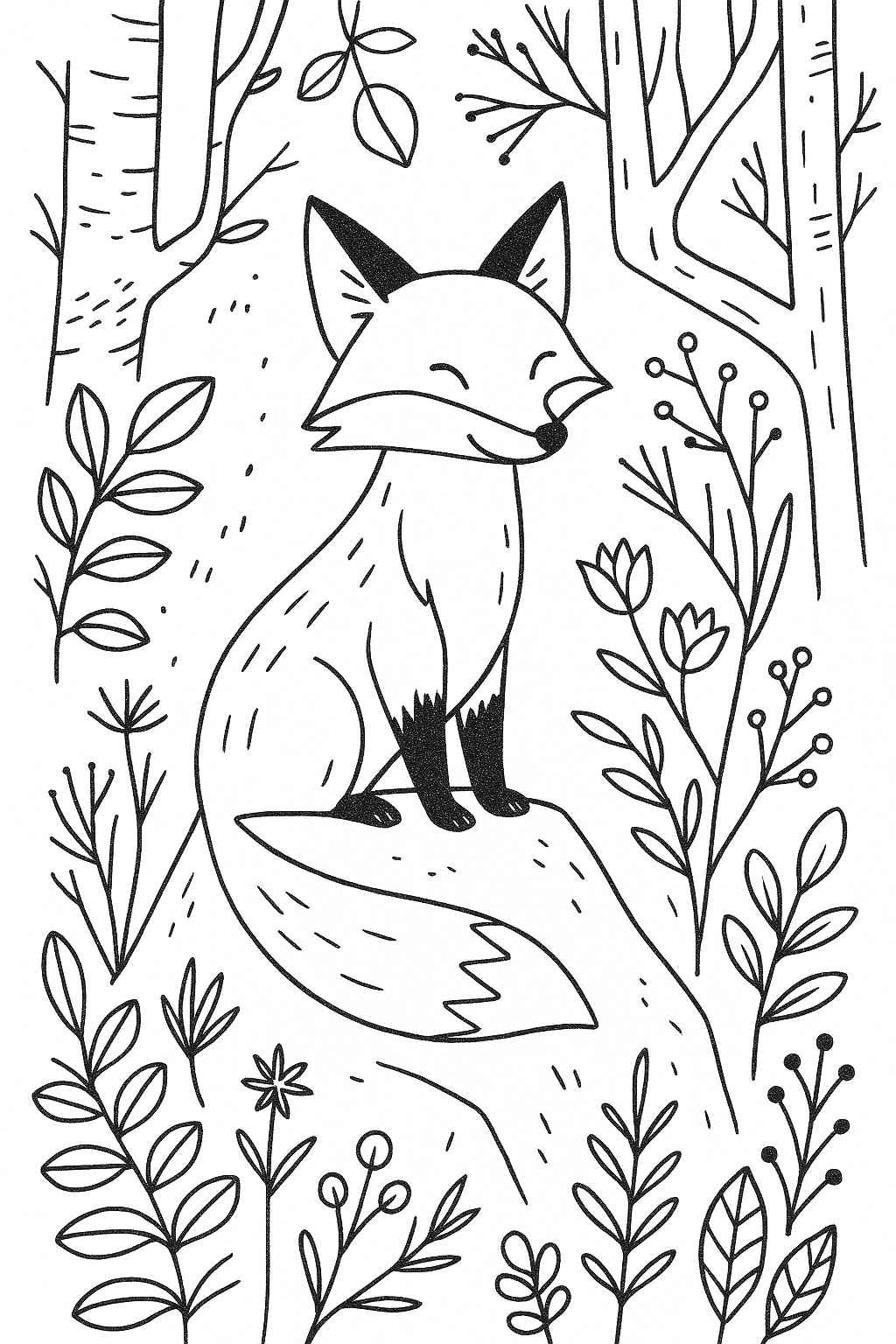 Fuchs Ausmalbilder 968