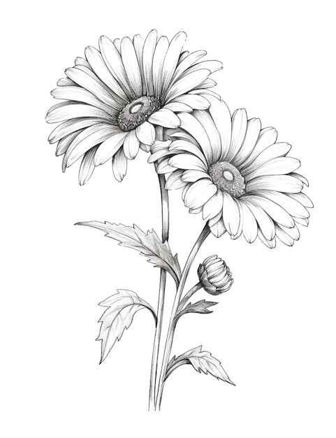 Gänseblümchen Ausmalbilder 009