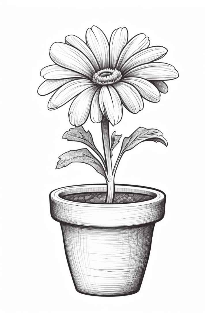 Gänseblümchen Ausmalbilder 452