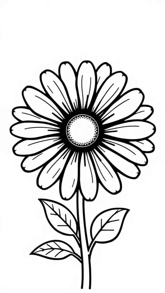 Gänseblümchen Ausmalbilder 457