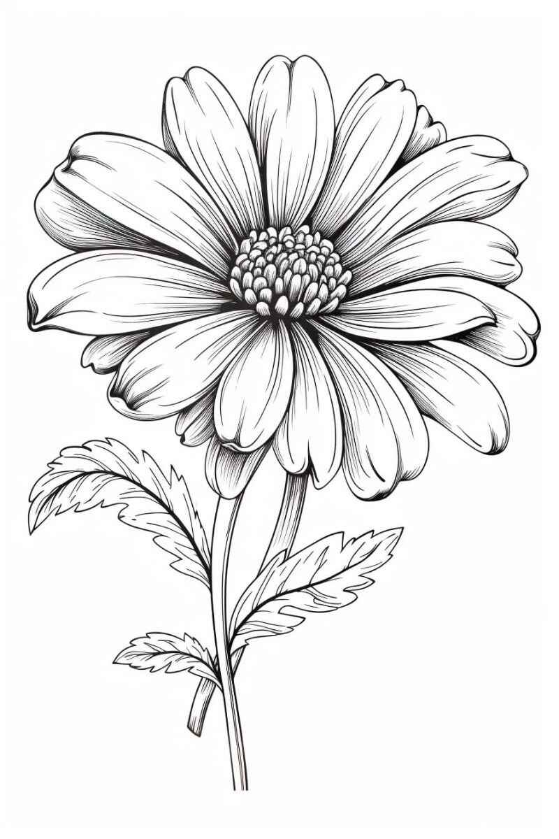 Gänseblümchen Ausmalbilder 627