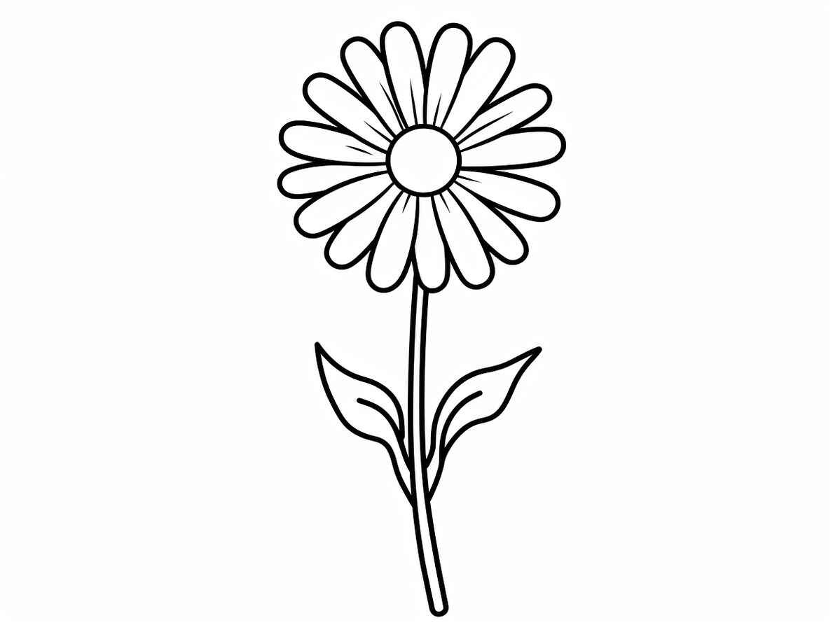 Gänseblümchen Ausmalbilder 938