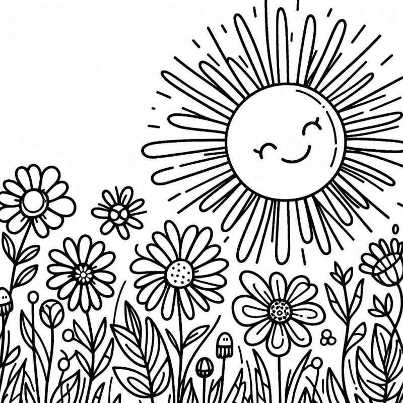 Garten Ausmalbilder 012