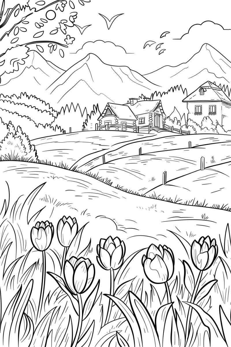 Garten Ausmalbilder 026