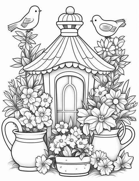 Garten Ausmalbilder 033