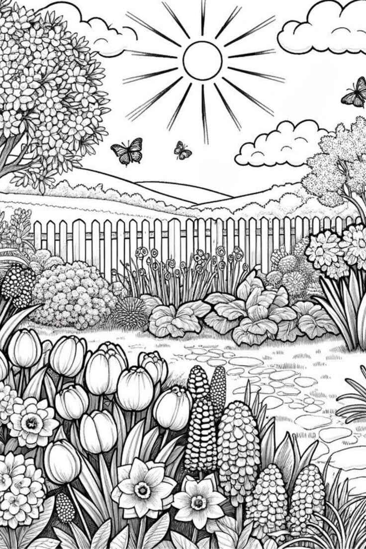 Garten Ausmalbilder 074