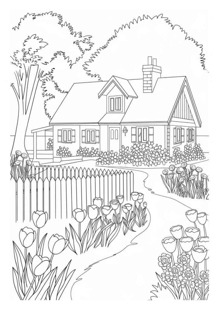 Garten Ausmalbilder 719