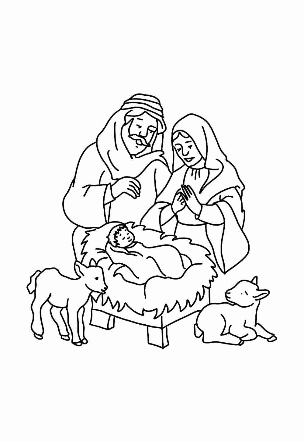 Geburt von Jesus Ausmalbilder 059