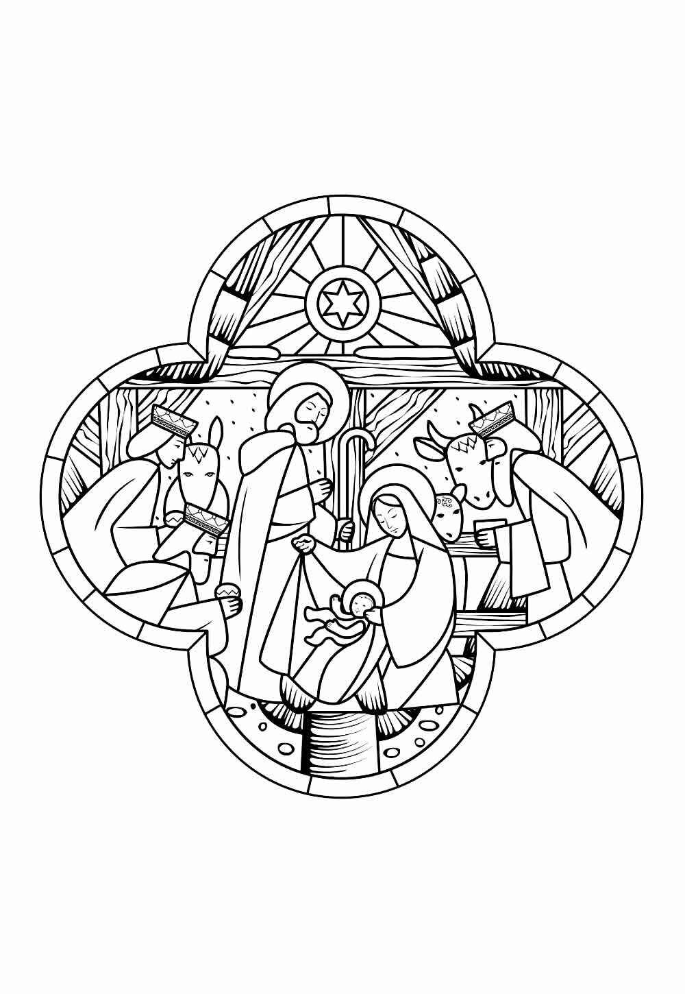 Geburt von Jesus Ausmalbilder 284