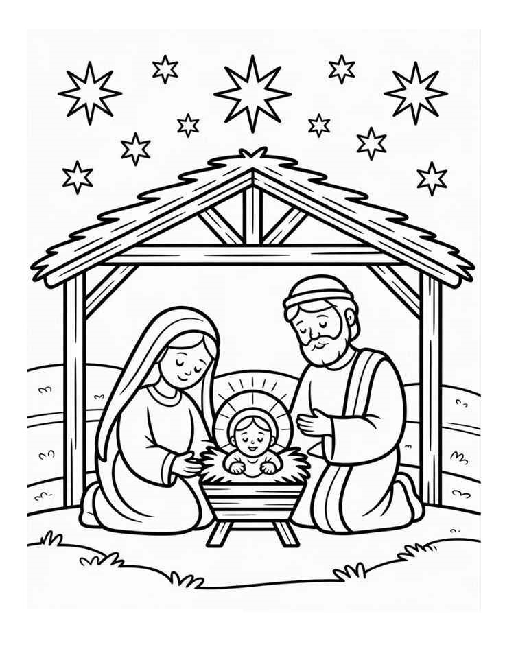 Geburt von Jesus Ausmalbilder 383