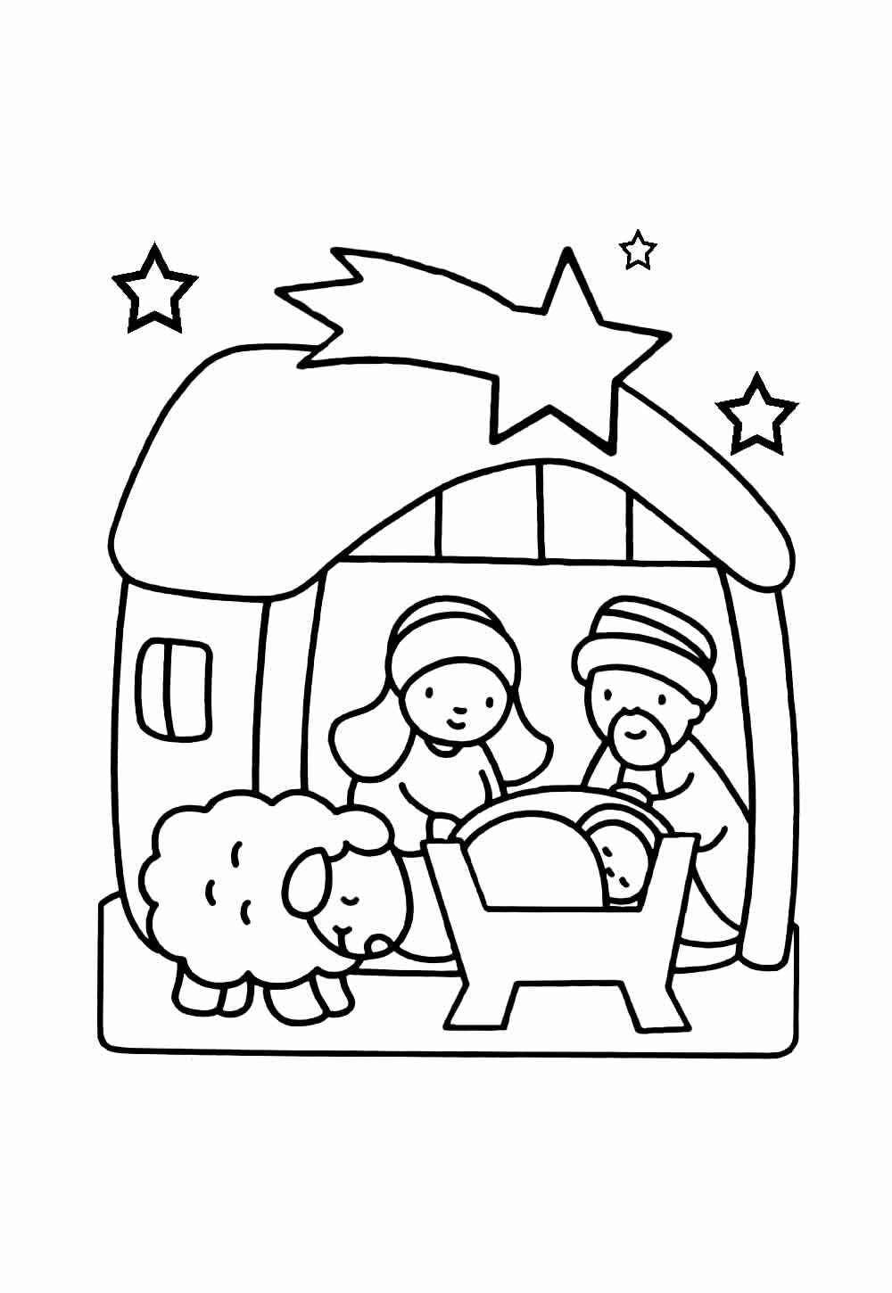 Geburt von Jesus Ausmalbilder 423