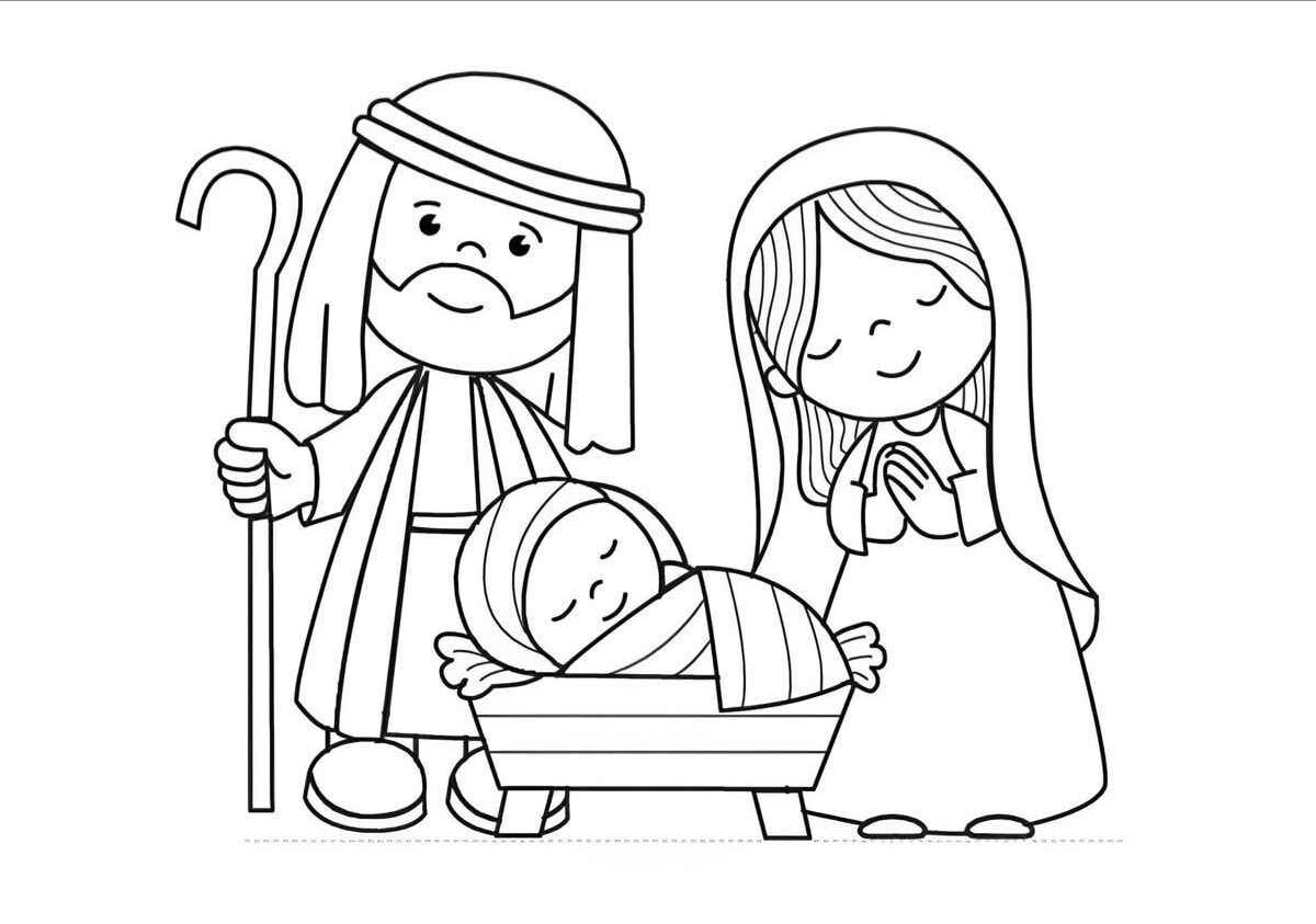 Geburt von Jesus Ausmalbilder 425