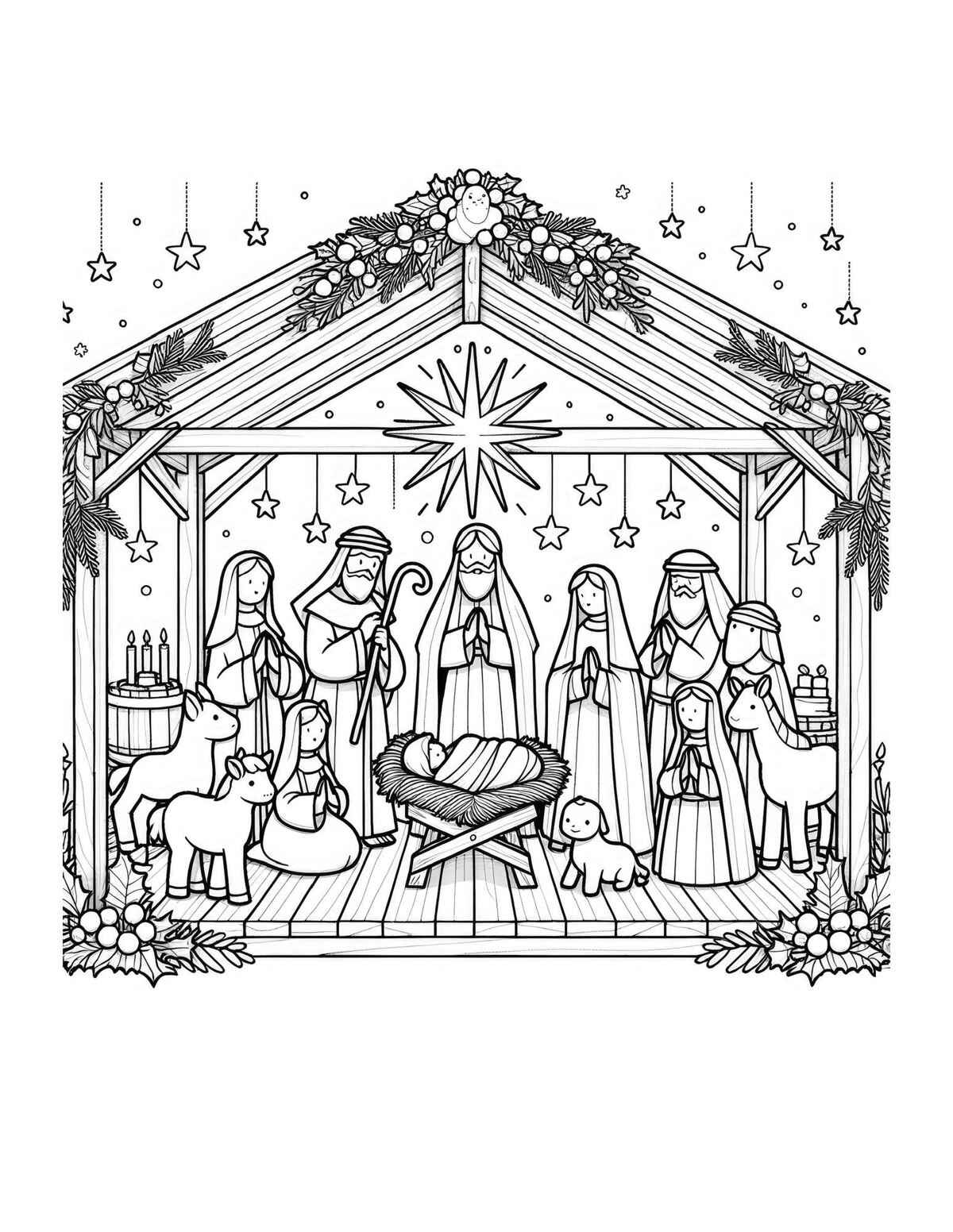 Geburt von Jesus Ausmalbilder 461