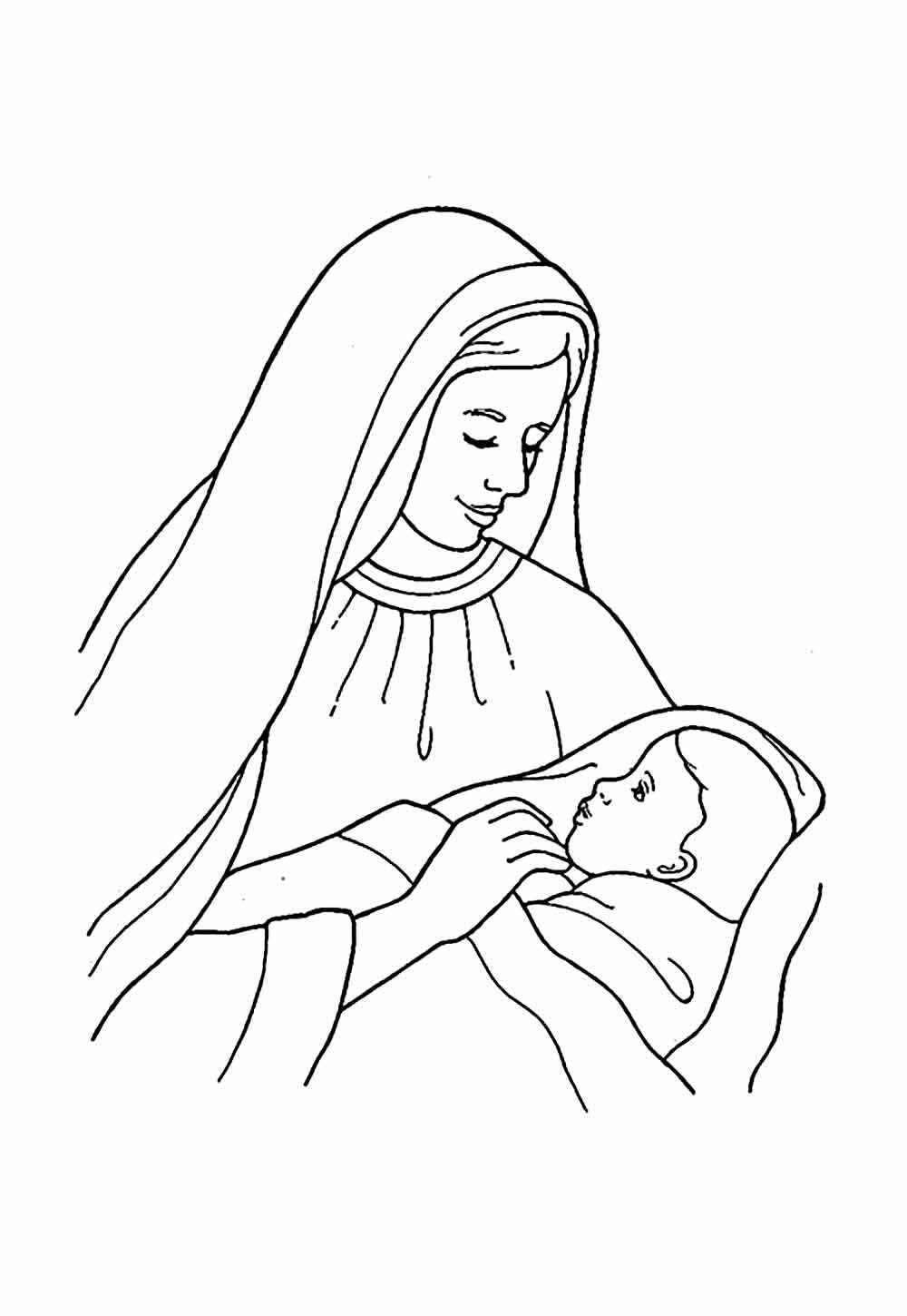 Geburt von Jesus Ausmalbilder 660