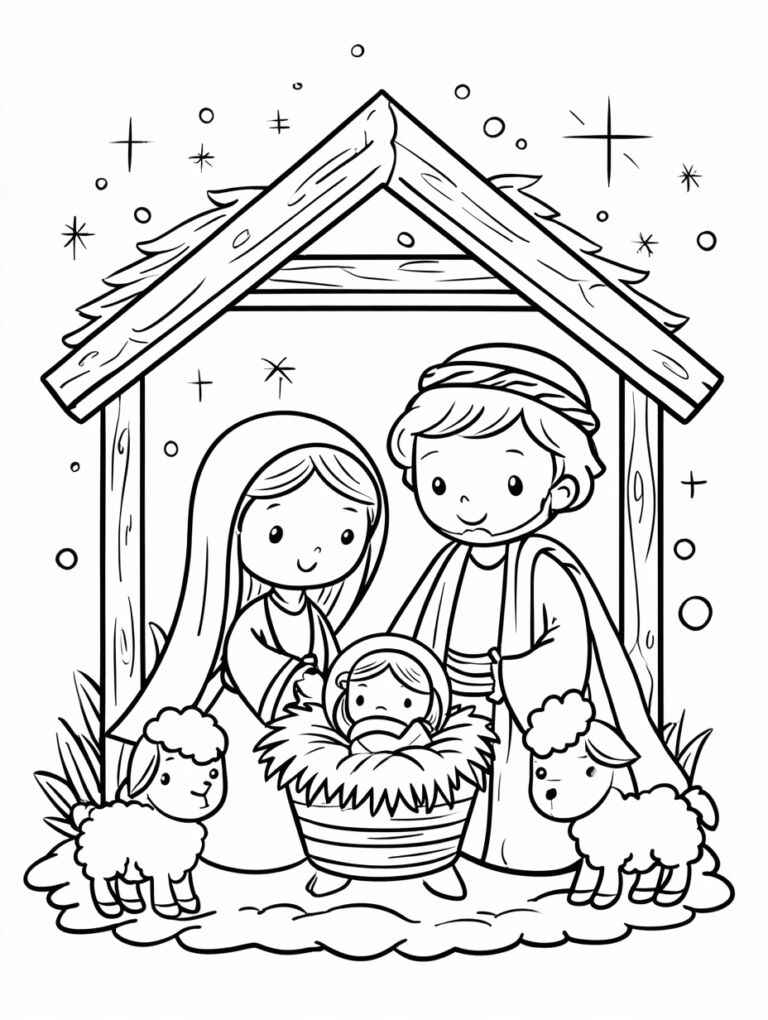 Geburt von Jesus Ausmalbilder 809