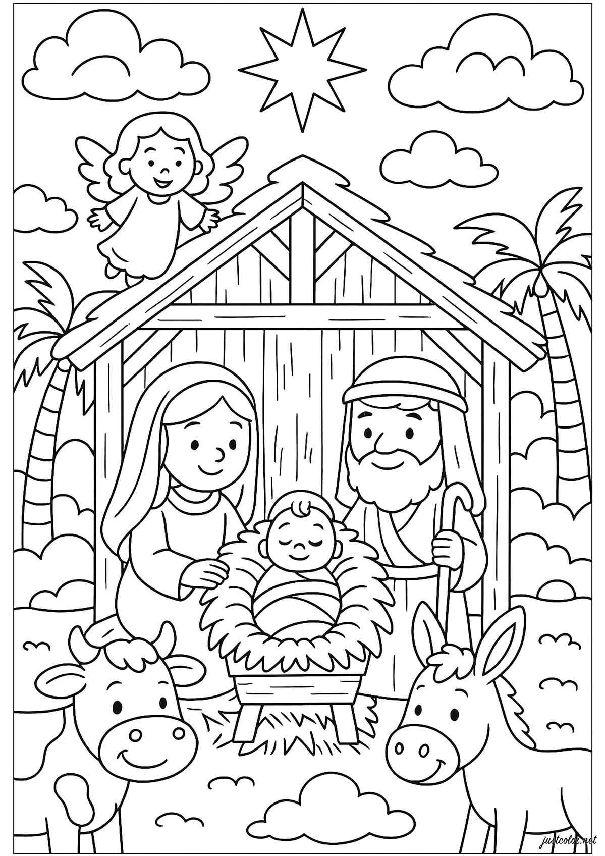 Geburt von Jesus Ausmalbilder 974