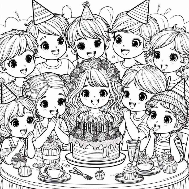 Geburtstag Ausmalbilder 527