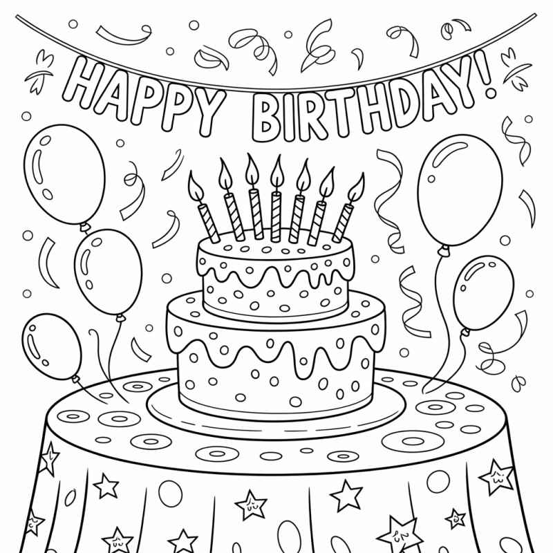Geburtstag Ausmalbilder 765