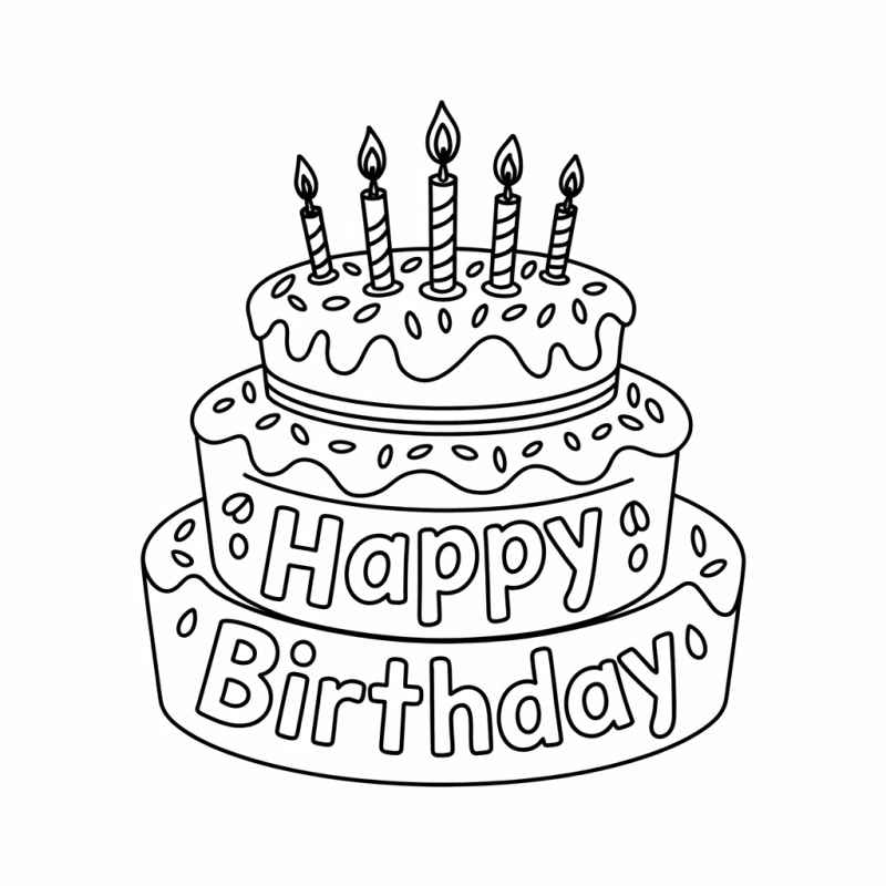 Geburtstag Ausmalbilder 890