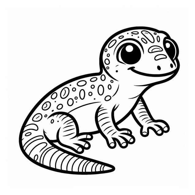 Gecko Ausmalbilder 123