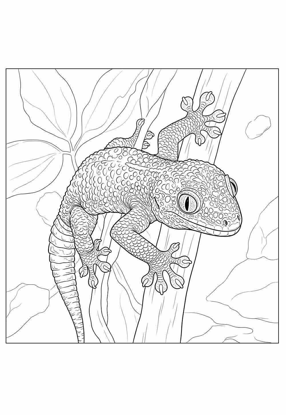 Gecko Ausmalbilder 142