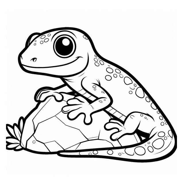 Gecko Ausmalbilder 150