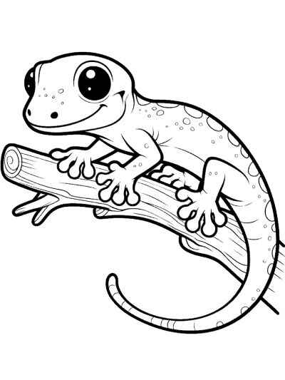 Gecko Ausmalbilder 458