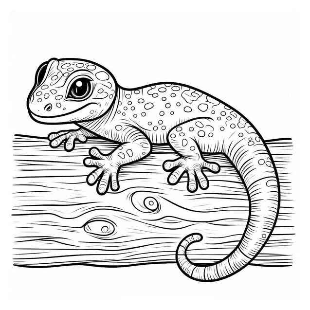 Gecko Ausmalbilder 848