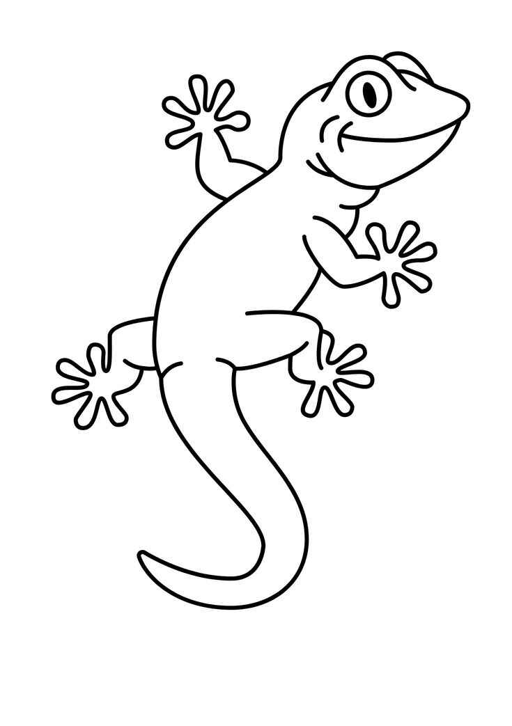 Gecko Ausmalbilder 867