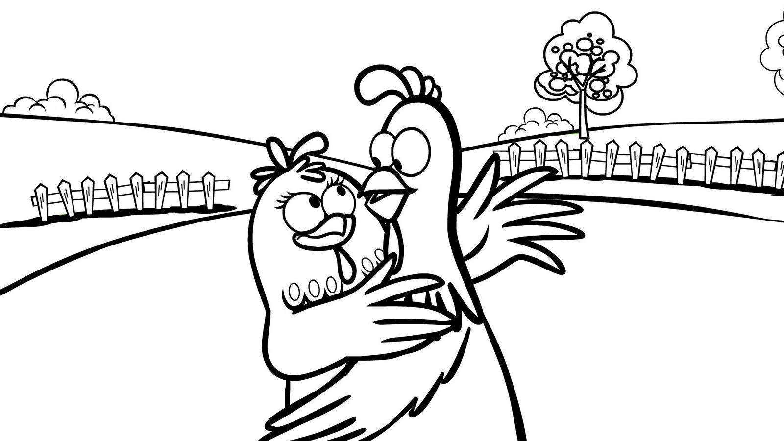 Gefleckte Henne Ausmalbilder 012