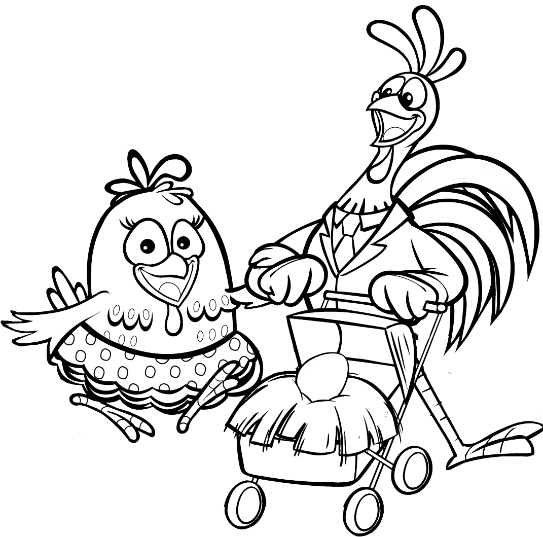 Gefleckte Henne Ausmalbilder 095