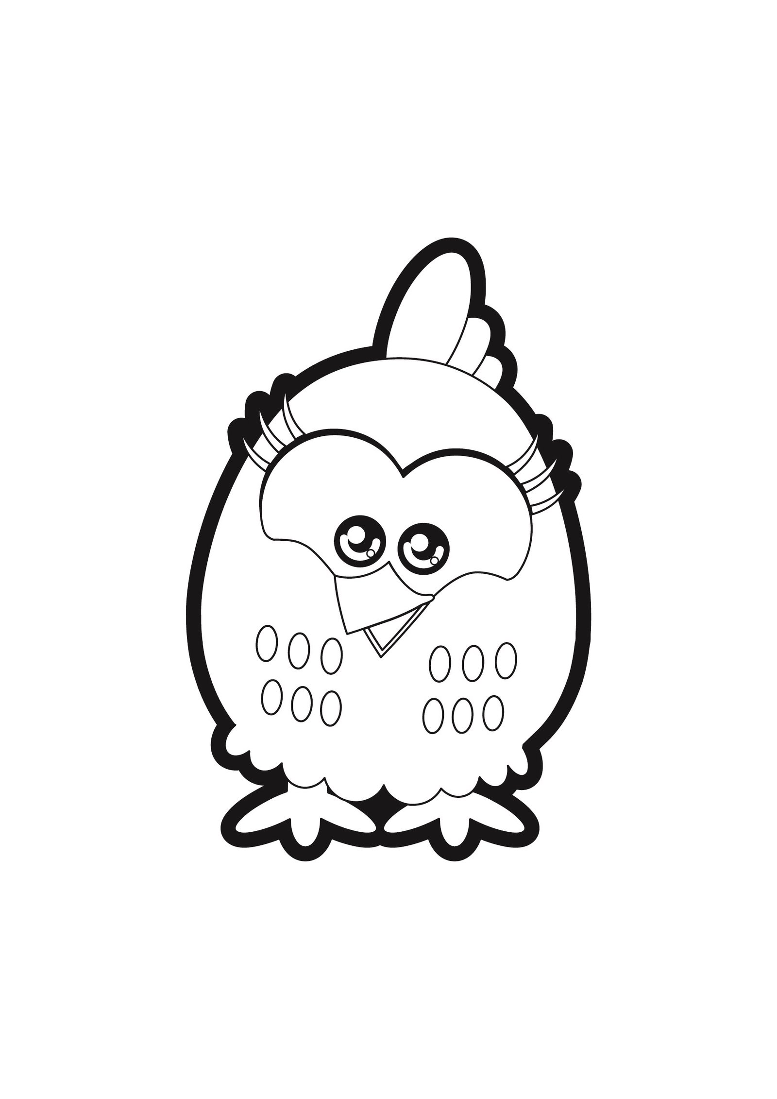 Gefleckte Henne Ausmalbilder 332