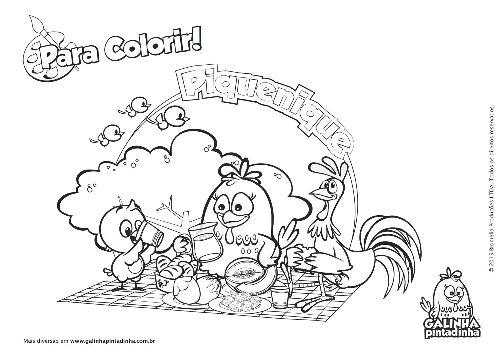 Gefleckte Henne Ausmalbilder 800