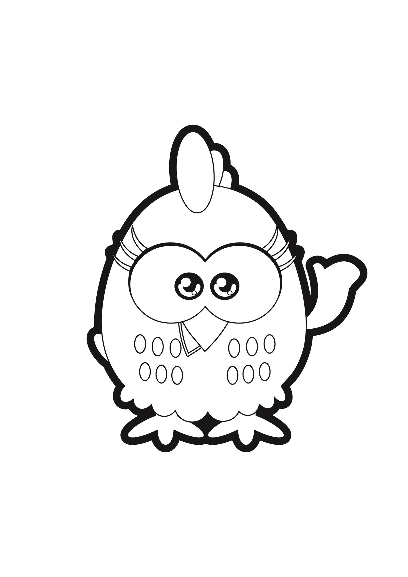 Gefleckte Henne Ausmalbilder 998