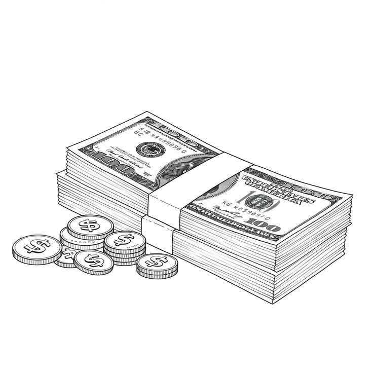 Geld Ausmalbilder 039