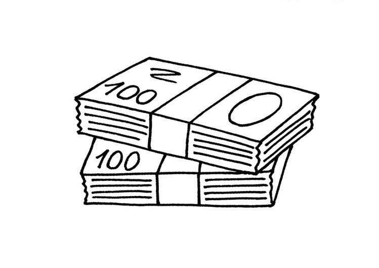Geld Ausmalbilder 327