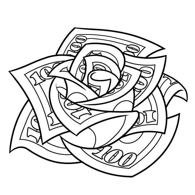 Geld Ausmalbilder 554