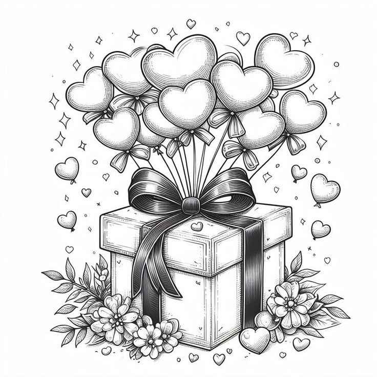 Geschenk Ausmalbilder 544