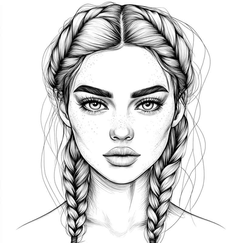 Gesicht Ausmalbilder 060