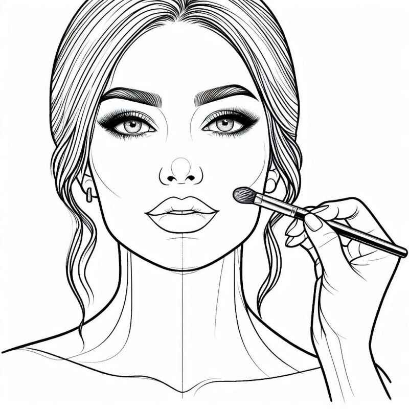 Gesicht Ausmalbilder 445