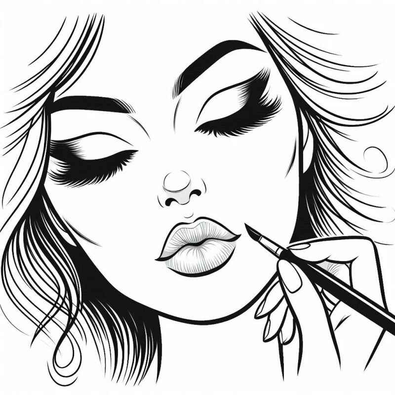 Gesicht Ausmalbilder 470