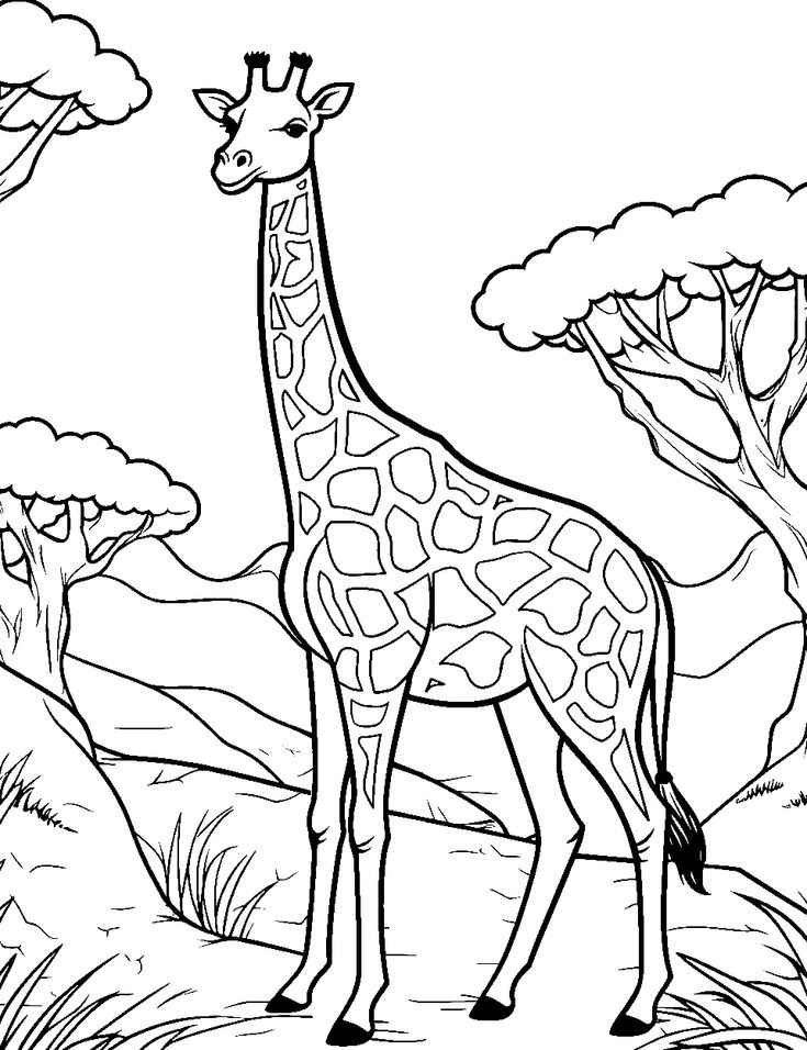 Giraffen Ausmalbilder 120